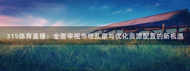 nba小九直播：315体育直播：全面审视市场乱象与优化资源配置的新机遇